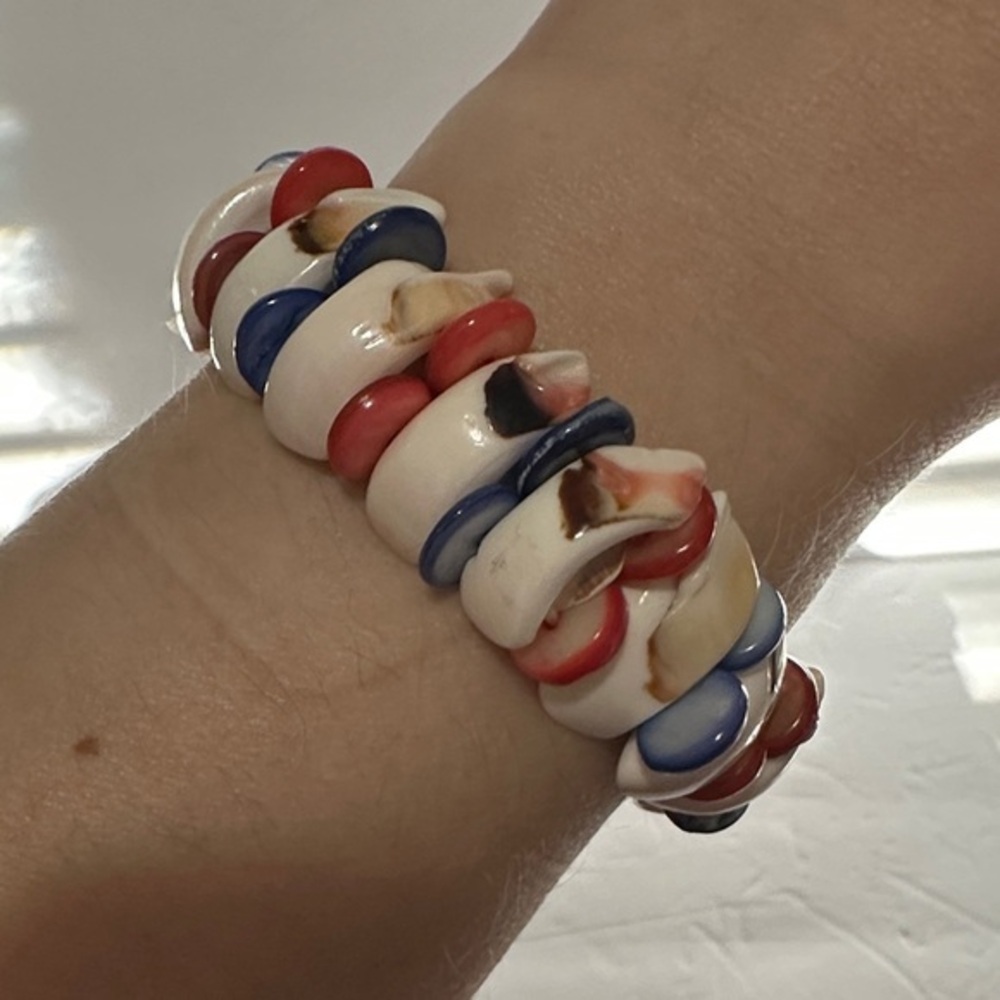 Artisan Colorful Beaded Bracelet EUC